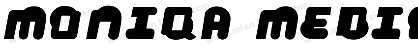 Moniqa MediumItalicD字体转换